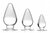Triple Cones Anaalplug Set van 3 - Transparant