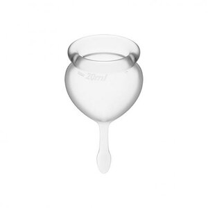 Satisfyer Feel Good Menstruatie Cup Set - Transparant