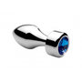 Aluminum-Buttplug-Met-Blauw-Kristal-Klein