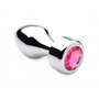 Aluminum-Buttplug-Met-Roze-Kristal-Klein