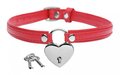 Heart-Lock-Collar-Met-Sleutels-Rood