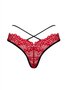 Mettia-Sexy-Kanten-String-Zwart-Rood