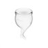 Satisfyer Feel Secure Menstruatie Cup Set - Transparant_
